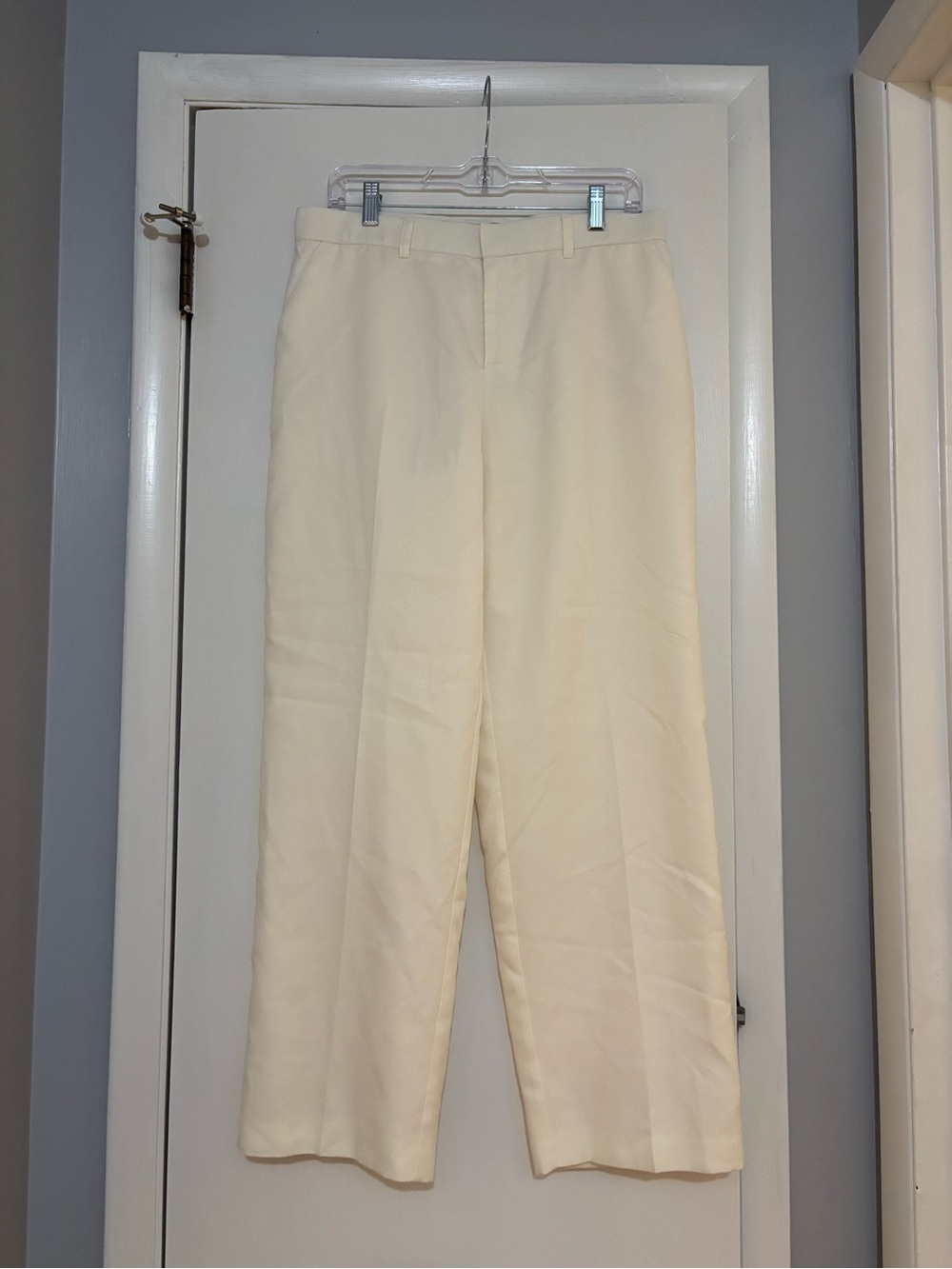 Sag Harbor Cream Wide-Leg Dress Pants